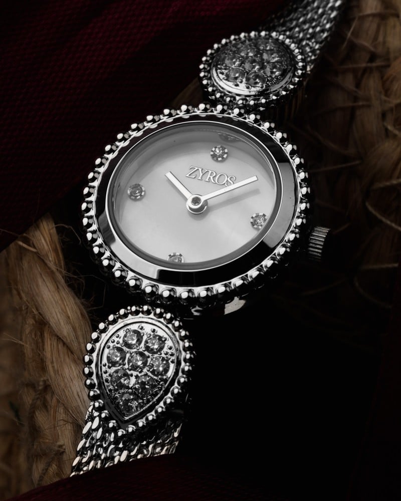 Women's silver steel watch