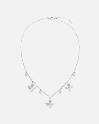 Women's choker with an elegant design in silver