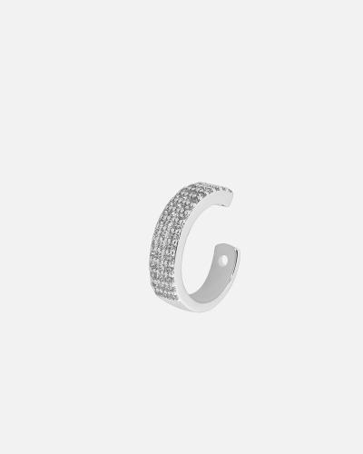 Women's single earring in silver