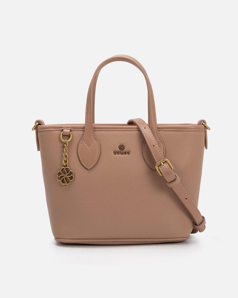 Shafaq women's bag, pink leather