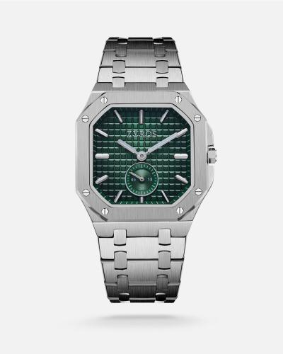 Men's watch with a silver-tone steel strap