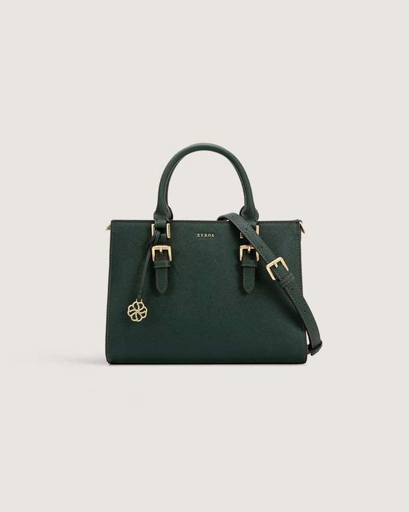 Two-piece bag set in green