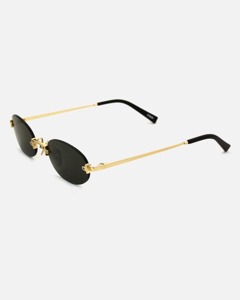 Women's Rimless Sunglasses Gold