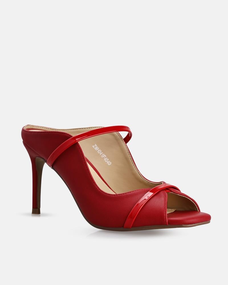 حذاء نسائي أنيق باللون الأحمر