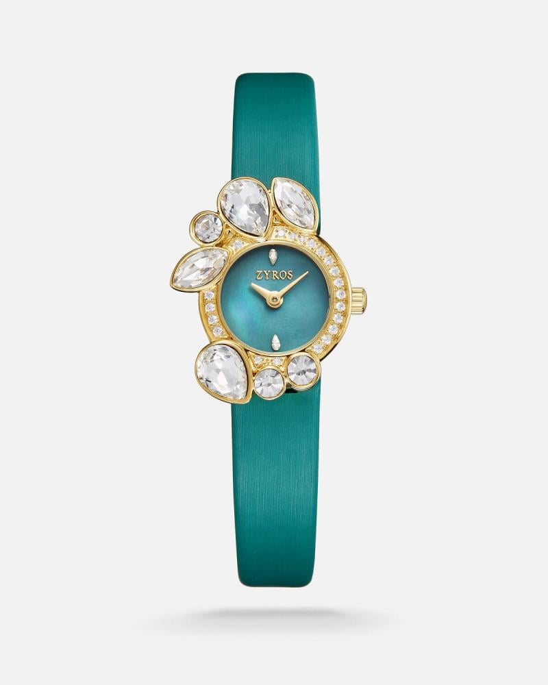 Saba women's watch, turquoise leather