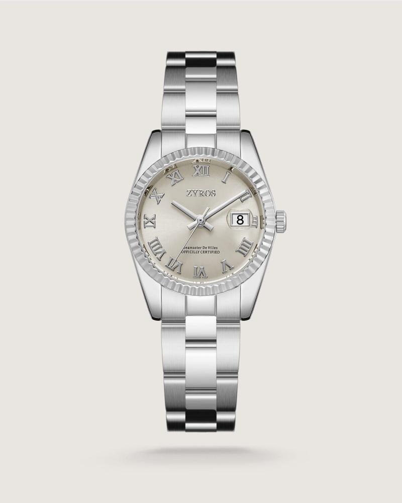 Ezzat women's watch, steel, silver color