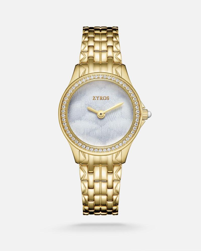 Women's watch with a gold-tone steel strap