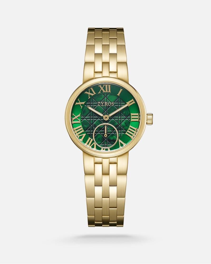 ساعة إليغانس النسائية كلاسيكية بلون ذهبي