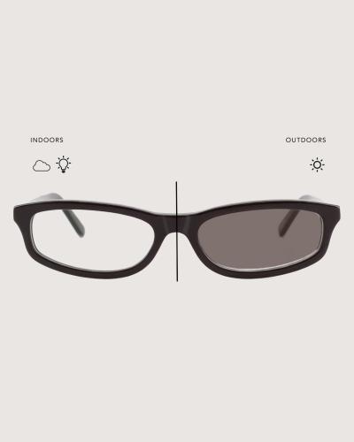 Women's Geometric Lens Sunglasses Patterned Brown