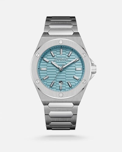 Classic men's watch in silver color
