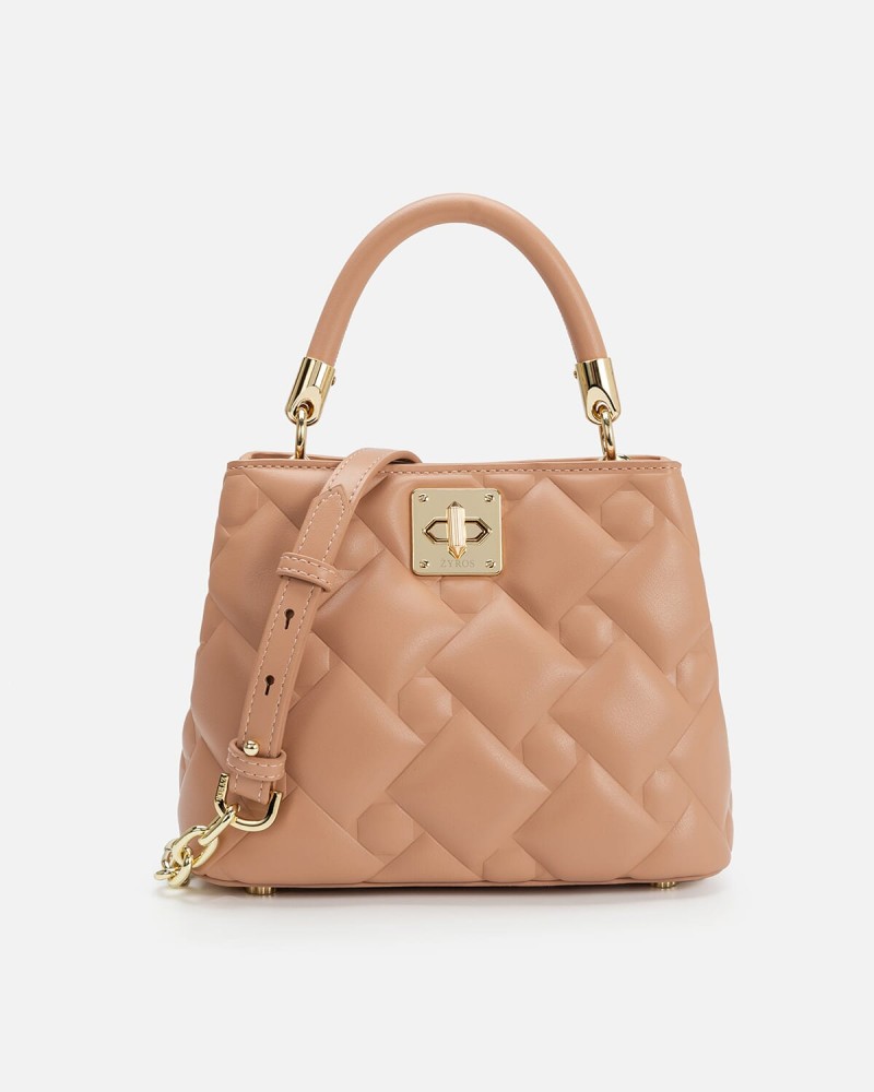 A modern women's bag in pink