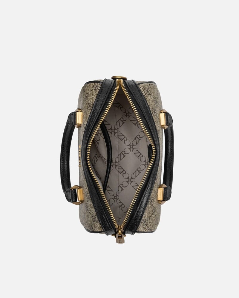 Women's handbag with a practical design in black