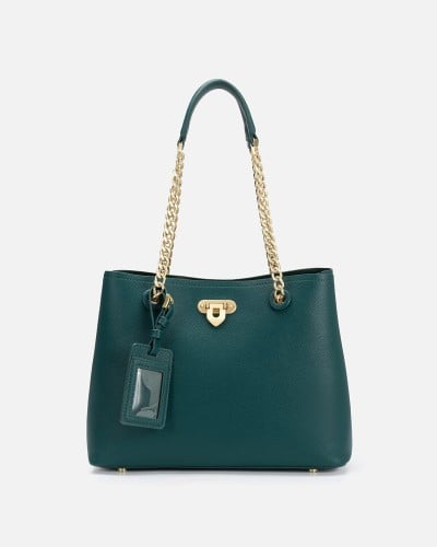 Classic green women's bag