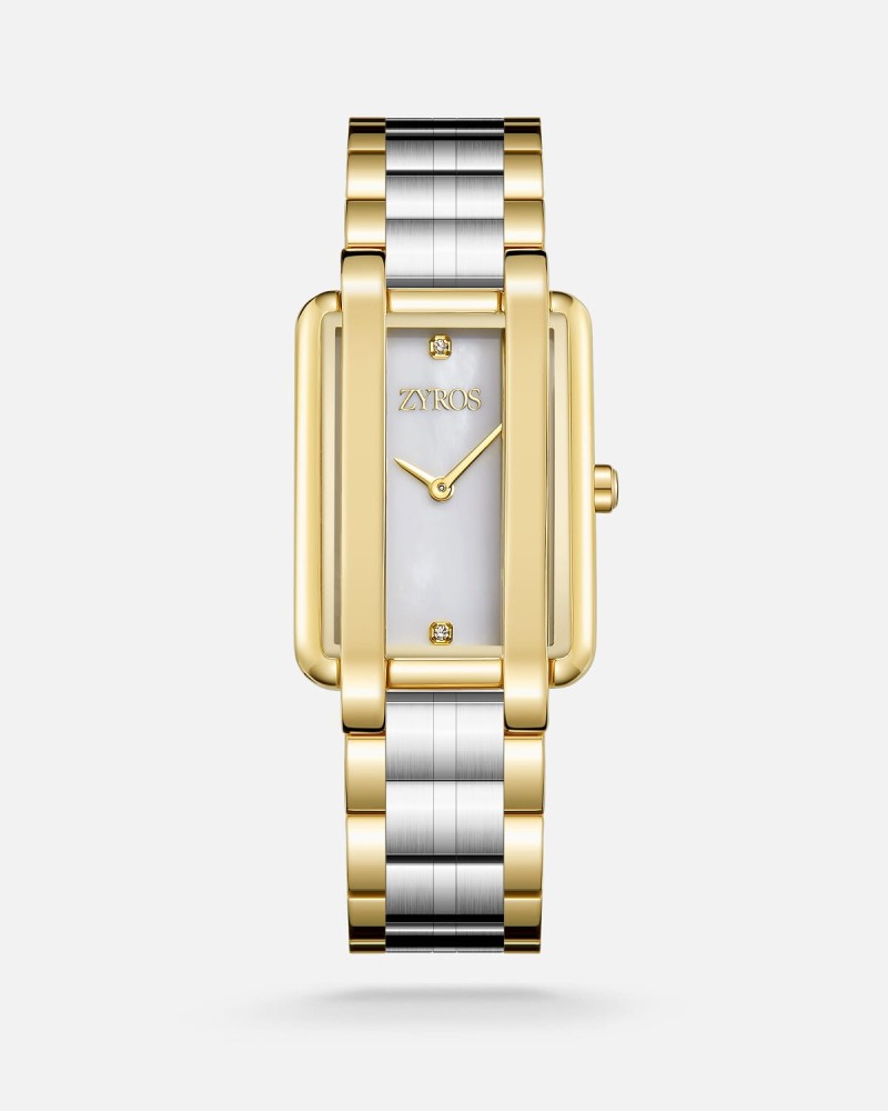 Women's steel watch in gold and silver colour
