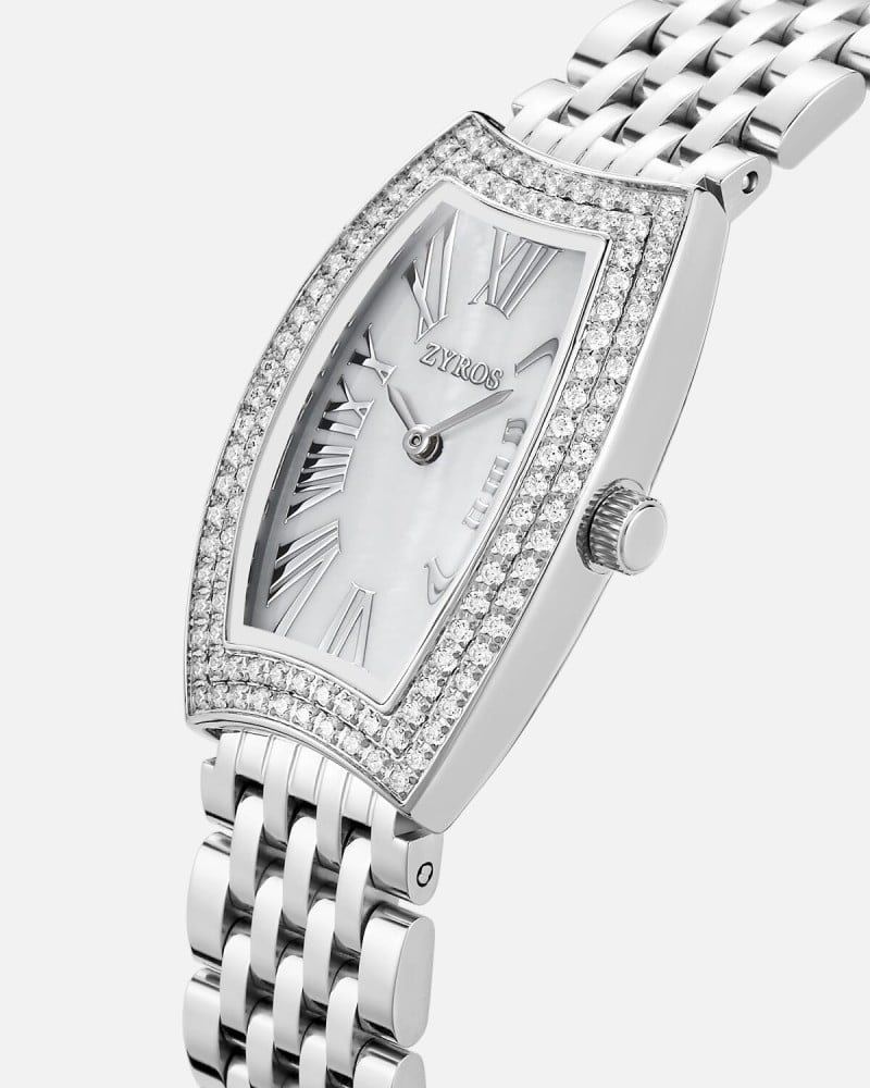 Women's silver steel watch
