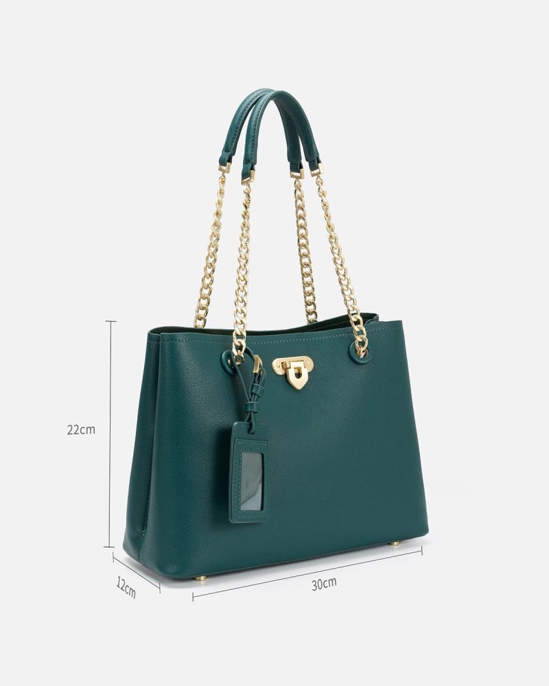 Classic green women's bag