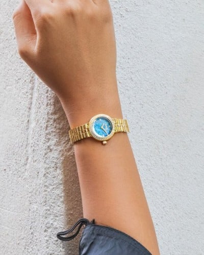 Women's gold-tone steel watch