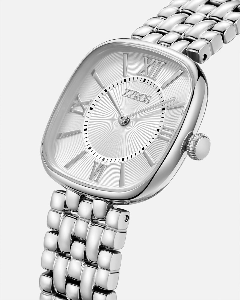 Women's silver steel watch