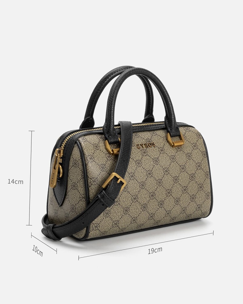 Women's handbag with a practical design in black