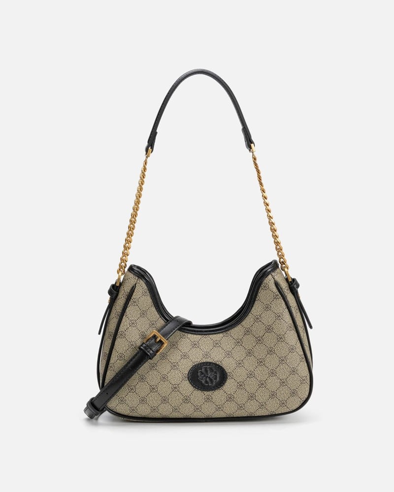 Women's bag with elegant design, black