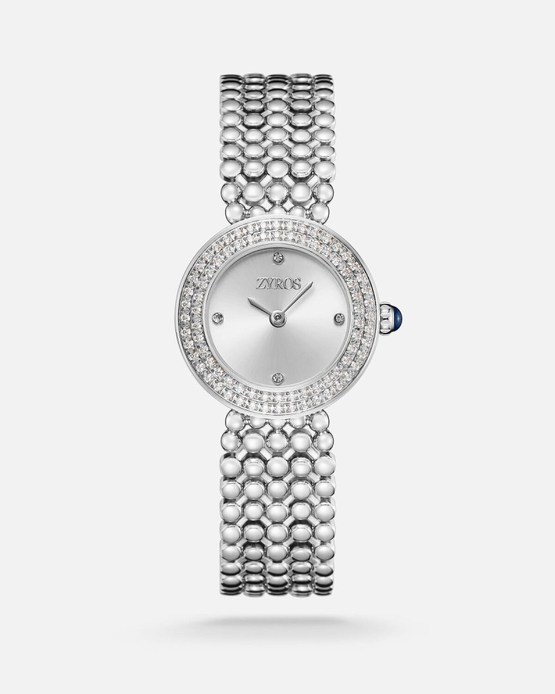 Women's steel watch in gold and silver colour