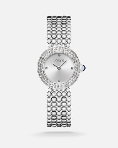 Women's steel watch in gold and silver colour