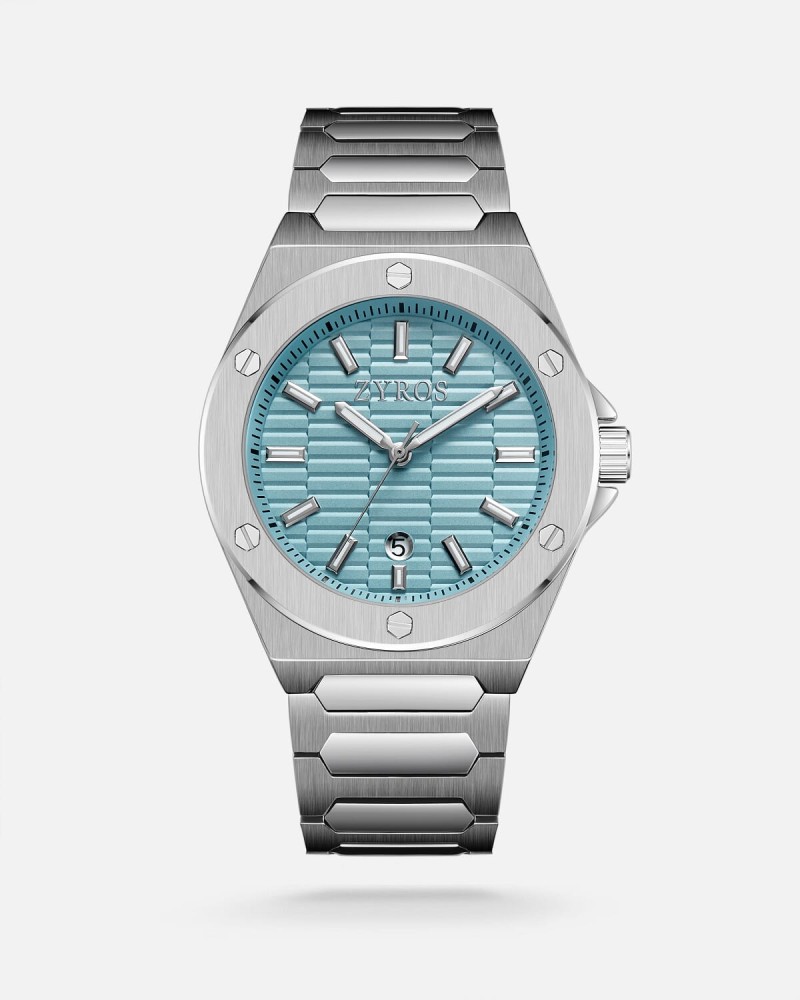 Classic men's watch in silver color