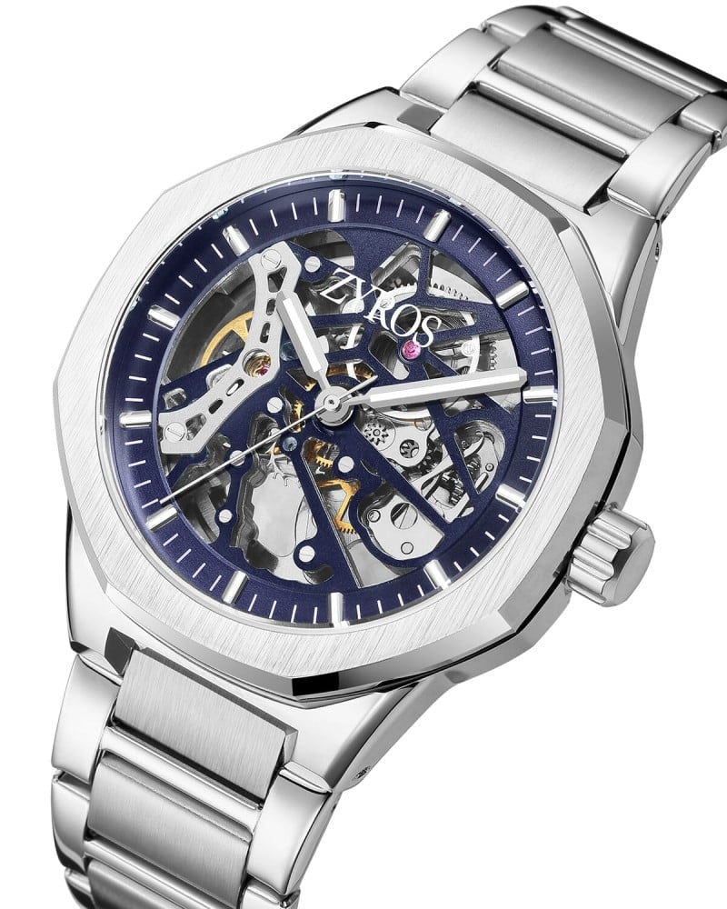 ساعة رجالية اتوماتيك ستيل باللون الفضي