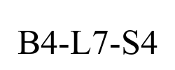 B4-L7-S4 B4-L7-S4