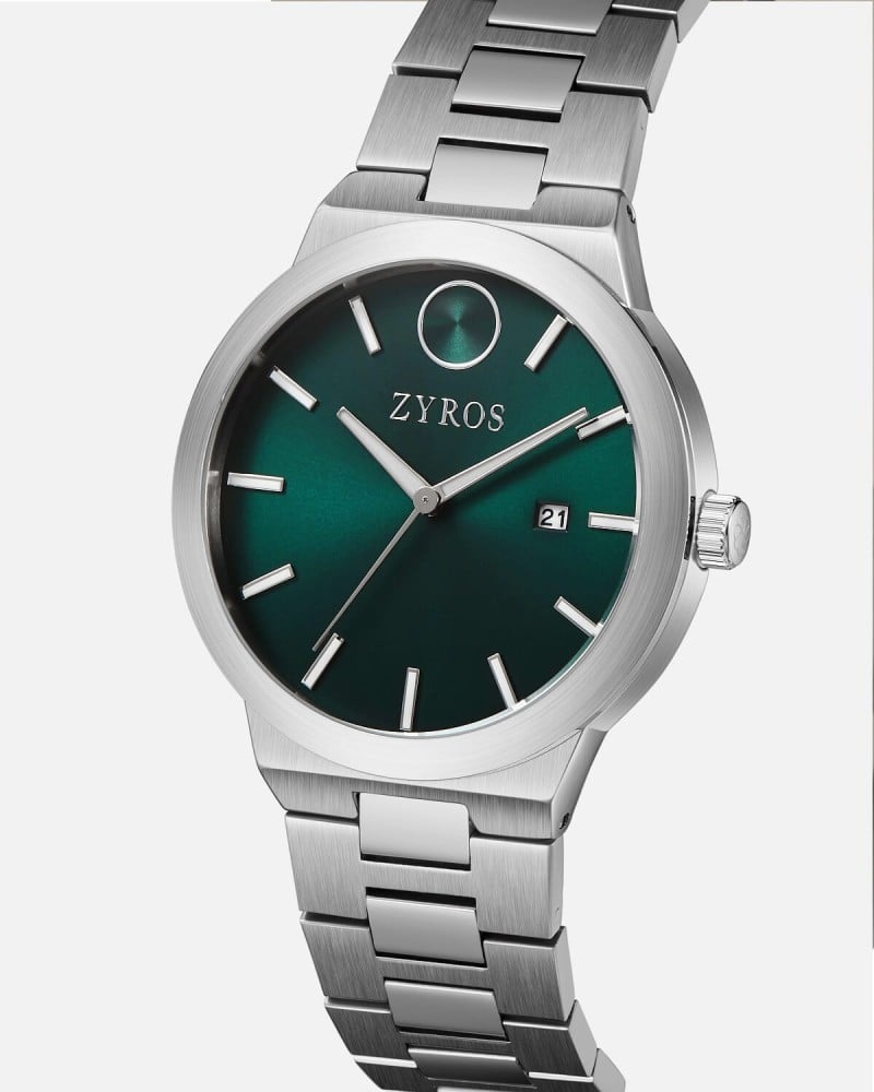 Elegant men's watch in silver color
