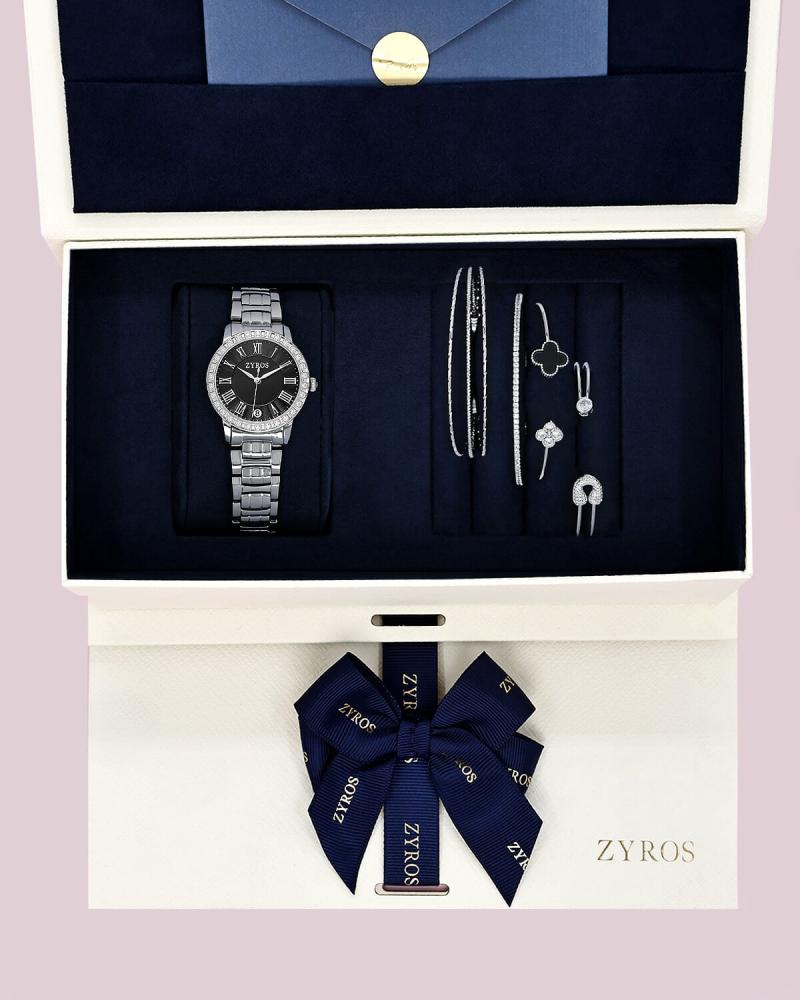 Women's gift set including watch and bracelets
