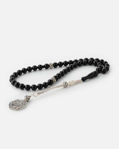 Luxury men's prayer beads in black Bakelite