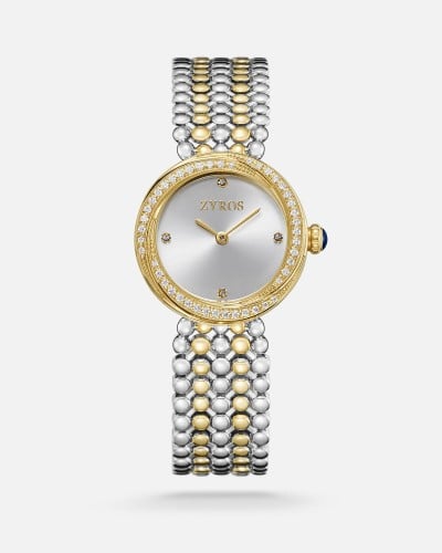Women's steel watch in gold and silver colour