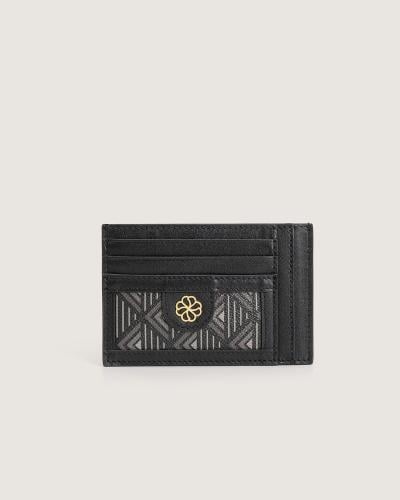 Stylish black leather wallet