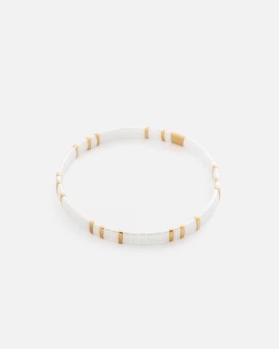 Women's bracelet in white and gold