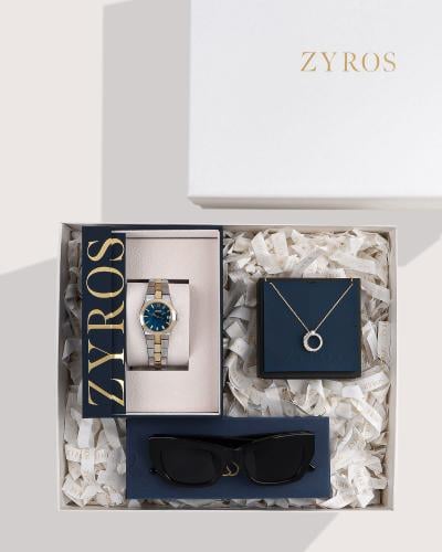 Women's gift set: watch, necklace, and sunglasses|Zyros Official