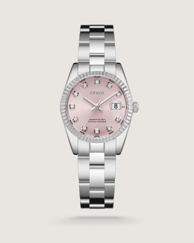 Ezzat women's watch, steel, silver color
