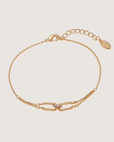 A delicate women's bracelet in gold