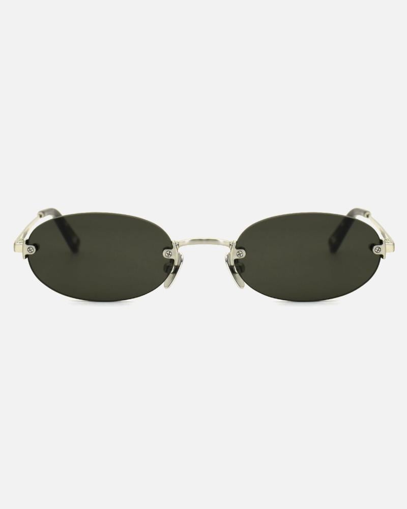 Women's Rimless Sunglasses Silver