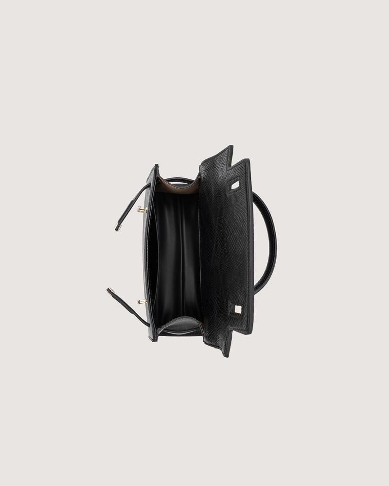 A medium-sized black bag for everyday use