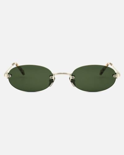 Women's Rimless Sunglasses Silver