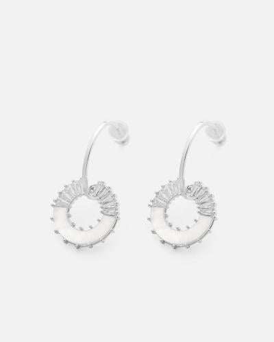 Stylish women's earrings in silver