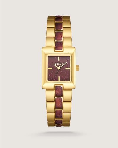 Women's Warmth Watch, Steel, Gold Color