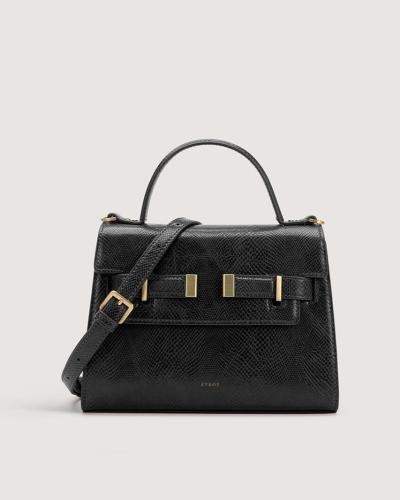 A medium-sized black bag for everyday use