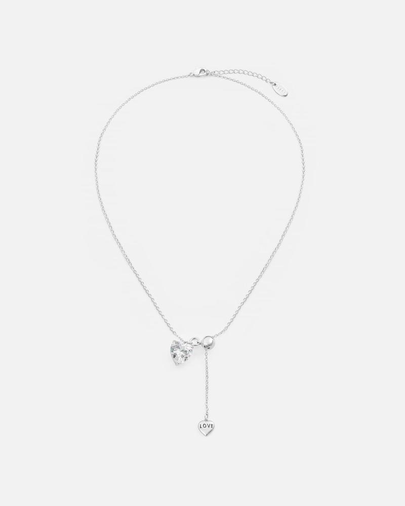 Elegant women's necklace in silver
