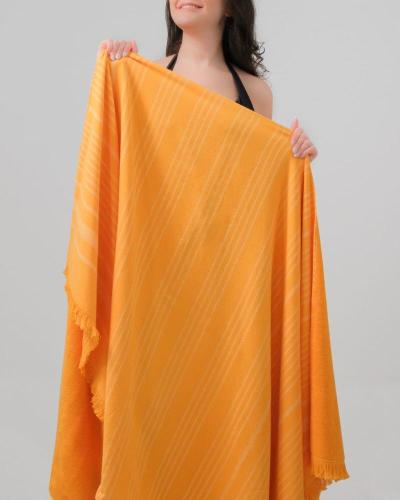Orange beach towel