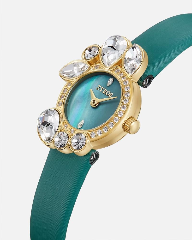Saba women's watch, turquoise leather