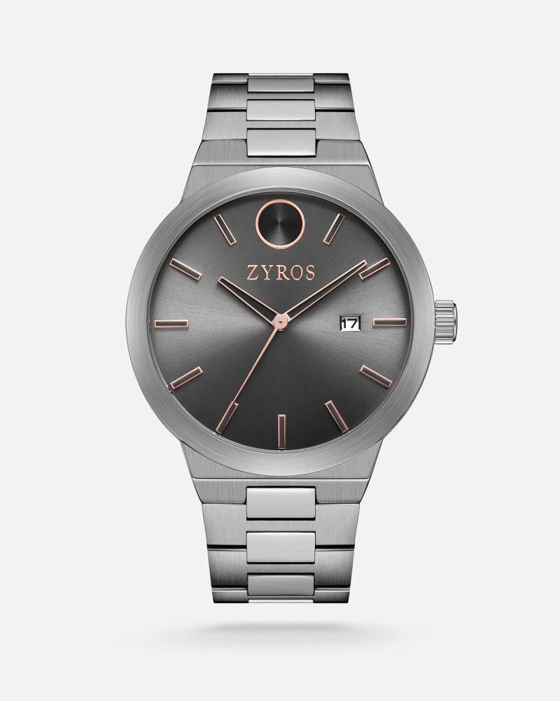 Elegant gray men's watch