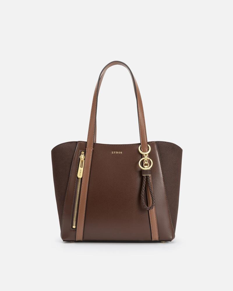 A stylish brown bag