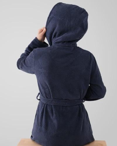 Women's hotel robe in blue اختر المقاس:(M)